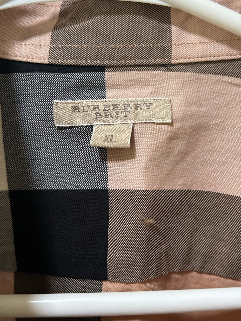 Burberry Brit Long Sleeve Nova Check Button Front Shirt Size XL - Picture 3 of 8